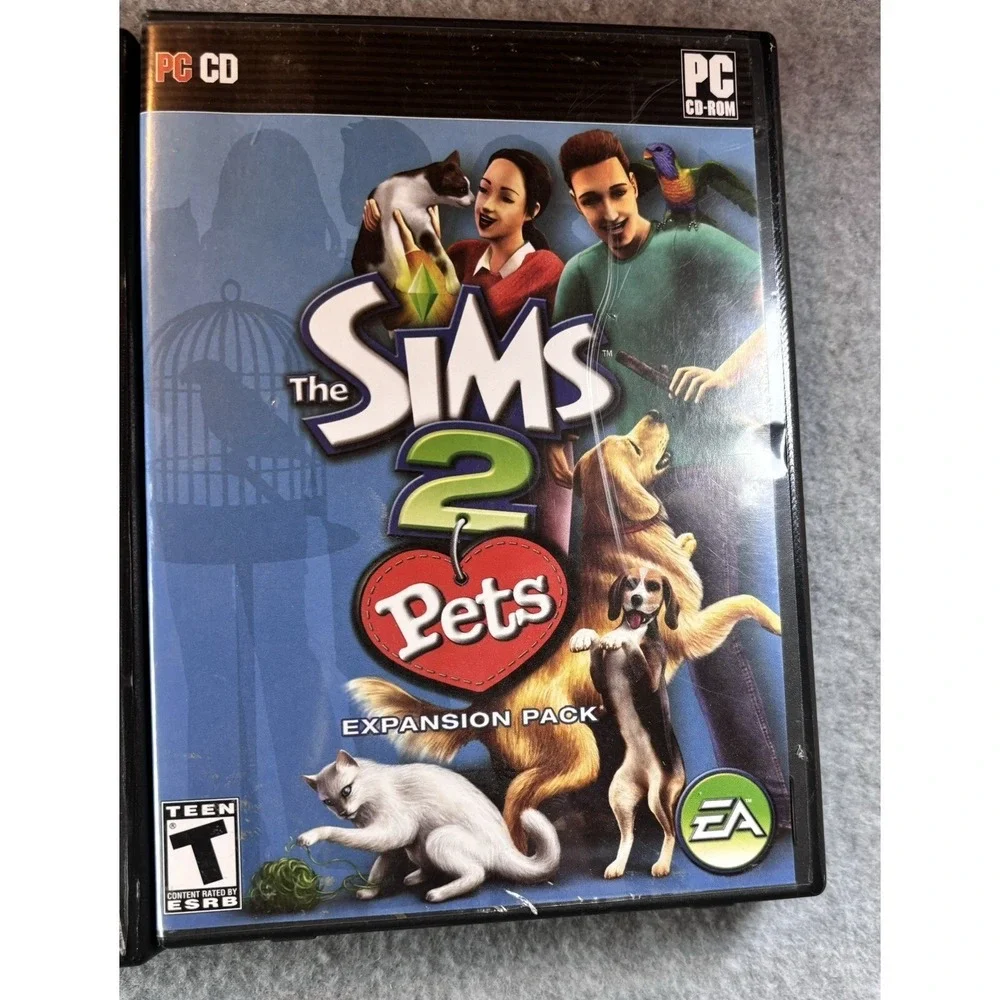 The Sims 2 Double Deluxe and Pets Expansion Pack PC Game Bundle EA Maxis 2008